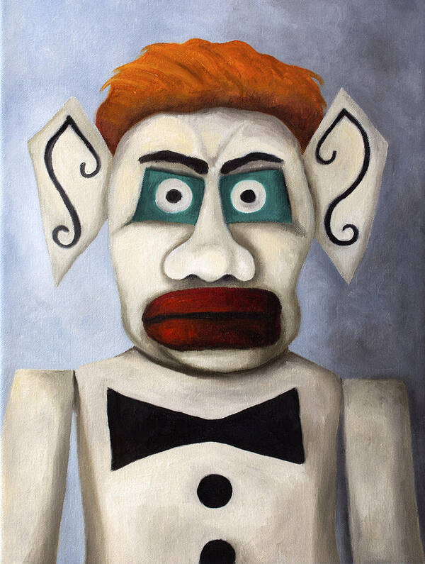 Zozobra Art Print featuring the painting Zozobra of Santa Fe by Leah Saulnier The Painting Maniac