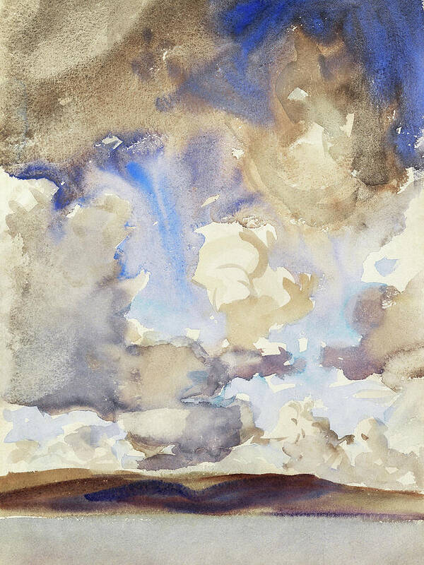 Clouds Art Print featuring the painting Clouds by John Singer Sargent