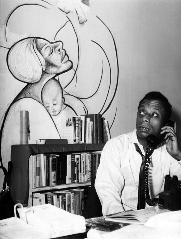 1960s Portraits Art Print featuring the photograph James Baldwin, 1963 by Everett