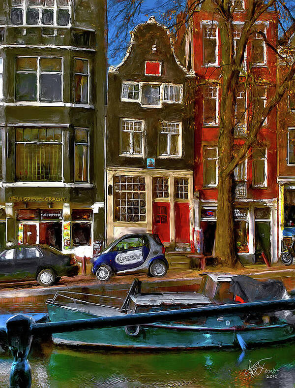 Holland Amsterdam Art Print featuring the photograph Spiegelgracht 6. Amsterdam #1 by Juan Carlos Ferro Duque