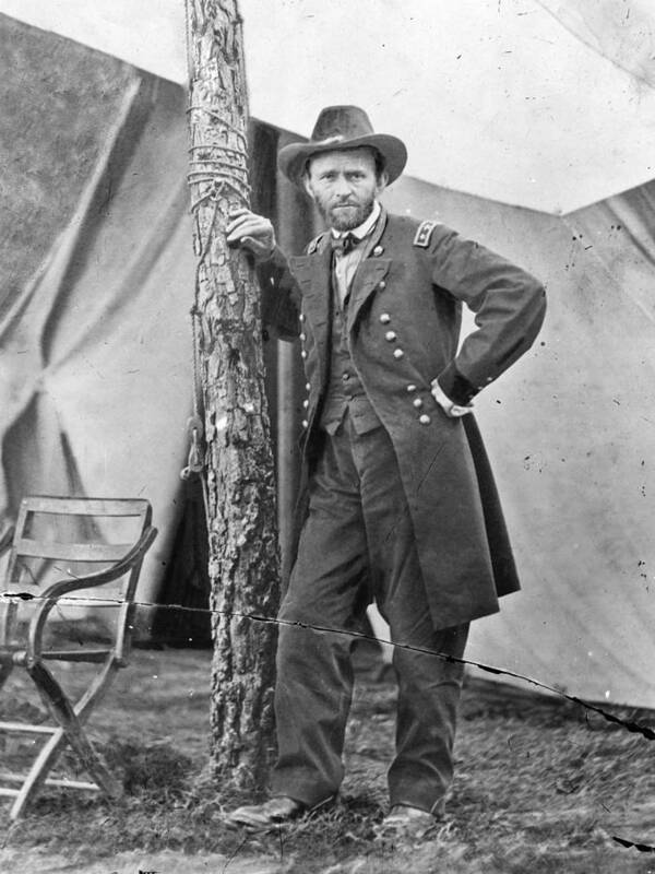 Ulysses S. Grant Art Print featuring the photograph The Civil War. Ulysses S. Grant. 1864 #1 by Everett