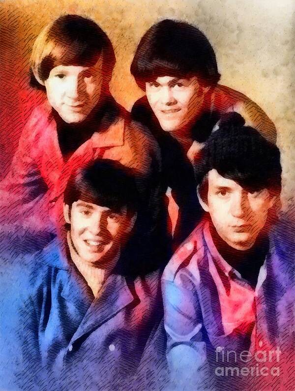 Hollywood Art Print featuring the painting The Monkees #1 by Esoterica Art Agency
