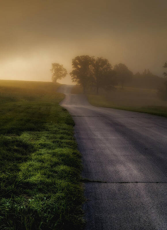 Landscape Art Print featuring the photograph The Road Home #1 by Ron McGinnis