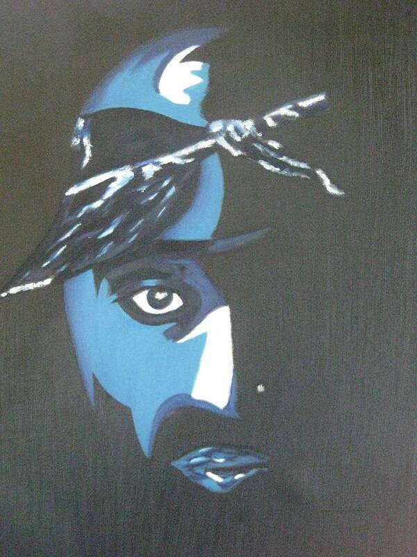 Tupac Art Print featuring the painting Tupac #1 by James Dolan