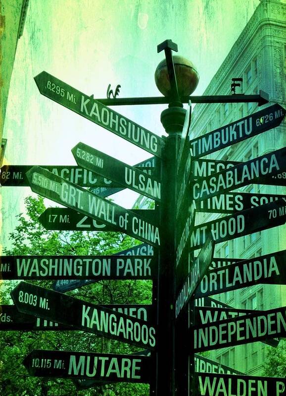 Urban Art Print featuring the photograph Where to go #1 by Cathie Tyler