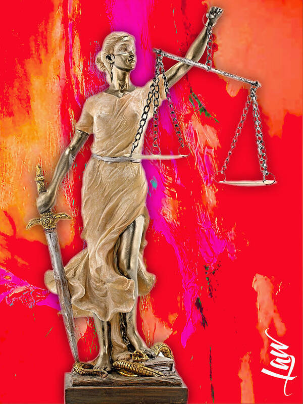 Law Art Print featuring the mixed media Law Office Collection #15 by Marvin Blaine