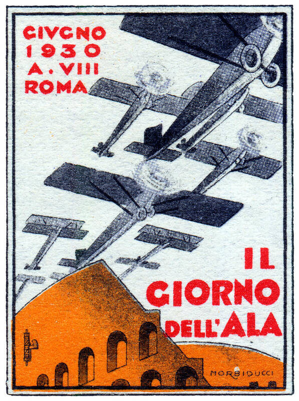 Aviation Art Print featuring the painting 1930 Italian Air Show by Historic Image