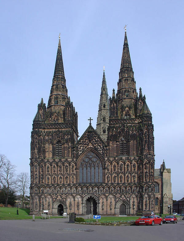 Europe Art Print featuring the photograph Lichfield Cathedral #1 by Rod Johnson