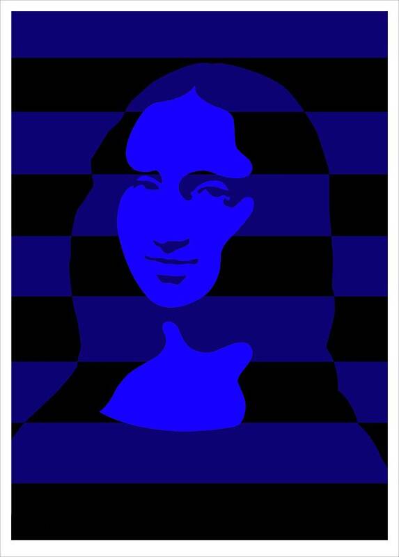 Mona Art Print featuring the digital art Mona #3 by Asbjorn Lonvig