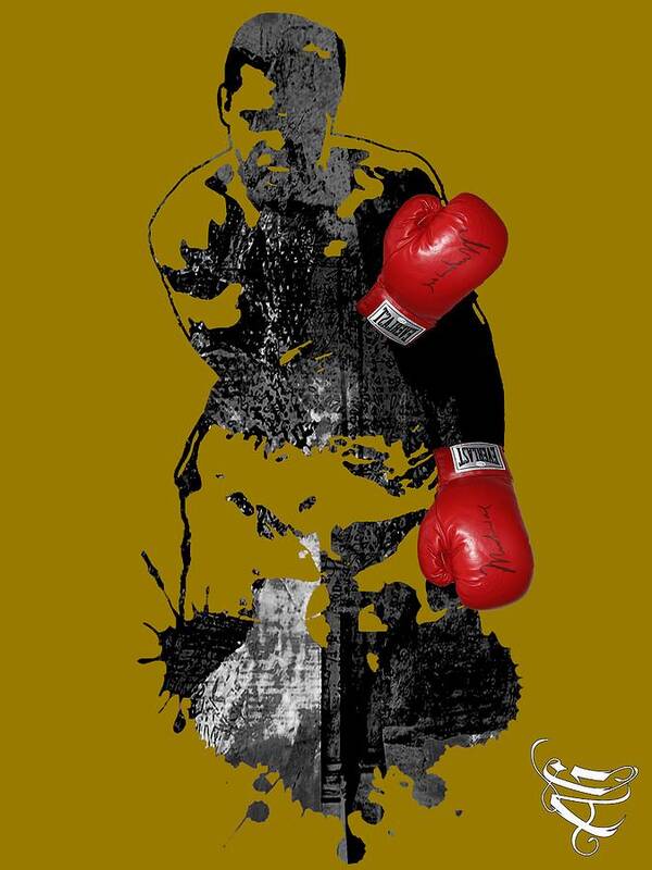 Sports Art Print featuring the mixed media Muhammad Ali Collection #20 by Marvin Blaine
