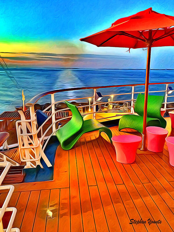 Carnival Pride Art Print featuring the digital art Carnival Pride Deck #3 by Stephen Younts