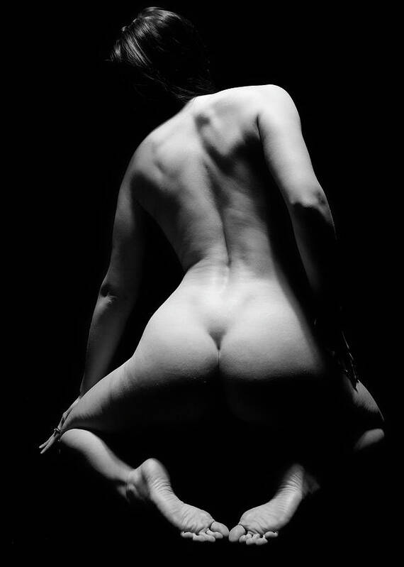 Nude Art Print featuring the photograph Black and White Nude #4 by David Quinn