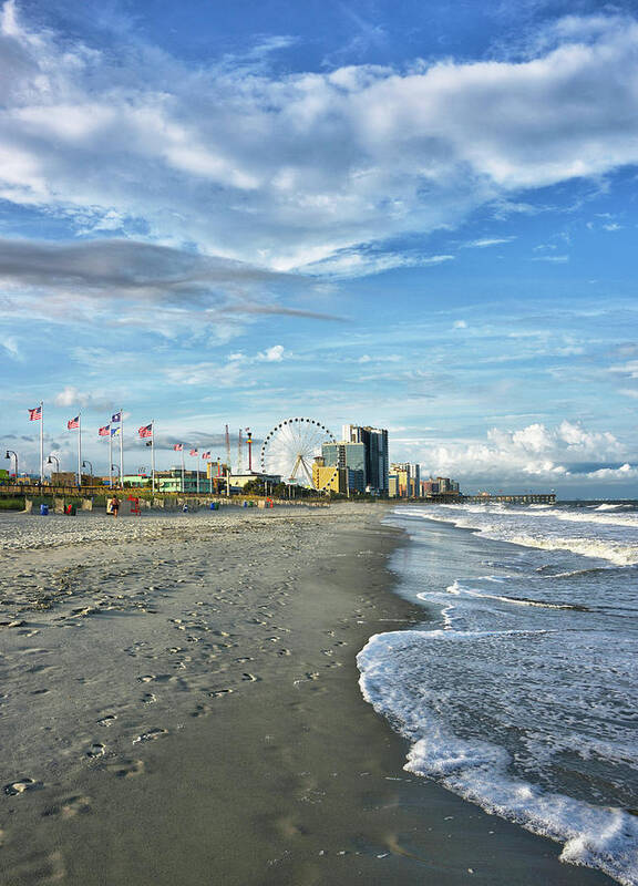 Myrtle Art Print featuring the photograph Myrtle Beach South Carolina #4 by Brendan Reals