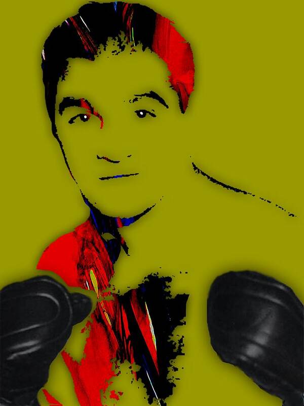 Rocky Marciano Art Print featuring the mixed media Rocky Marciano Collection #4 by Marvin Blaine