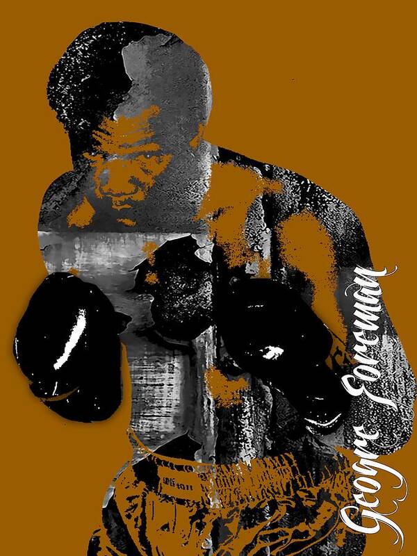 George Foreman Art Print featuring the mixed media George Foreman Collection #6 by Marvin Blaine