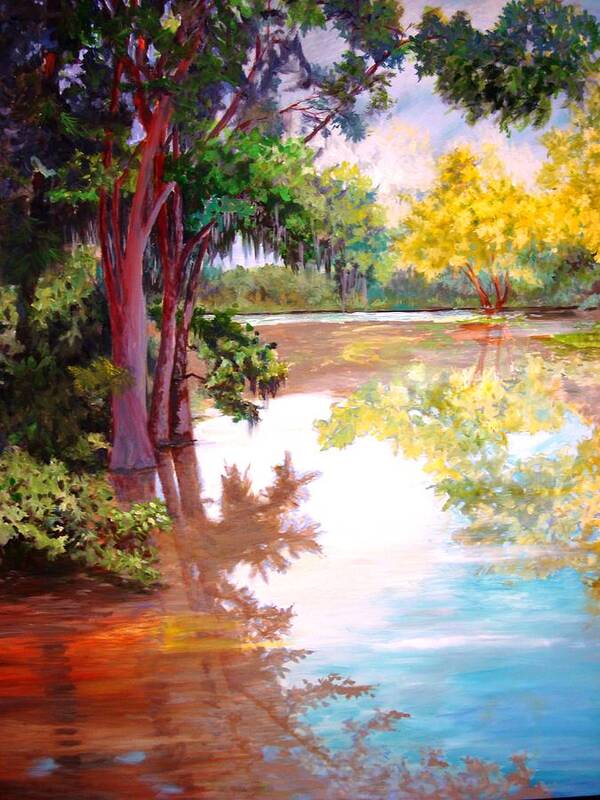 Water Art Print featuring the painting A Fine Day by AnnE Dentler