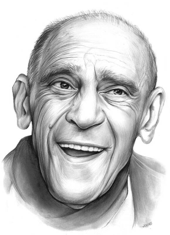 Celebrities Art Print featuring the drawing Abe Vigota by Greg Joens