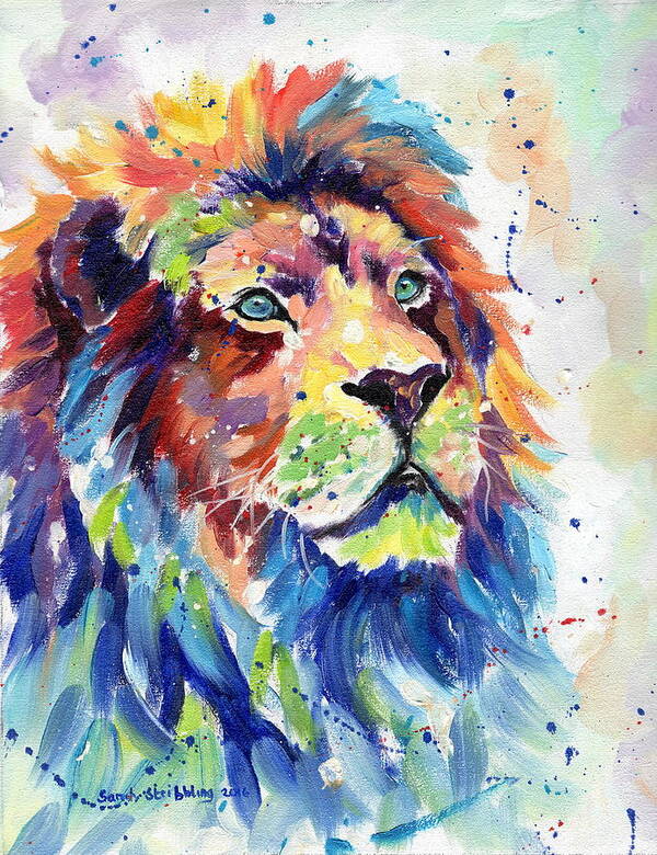African Lion Dream Series Art Print