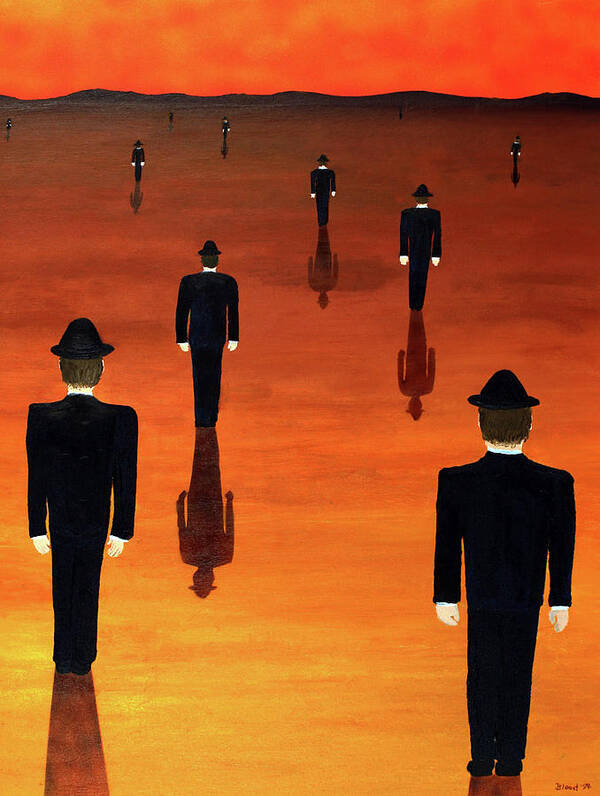 Surrealism Art Print featuring the painting Agents Orange by Thomas Blood