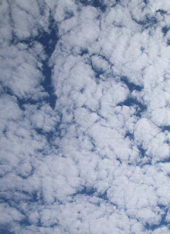 Clouds Art Print featuring the photograph Altocumulus Abstract 1 by William Selander