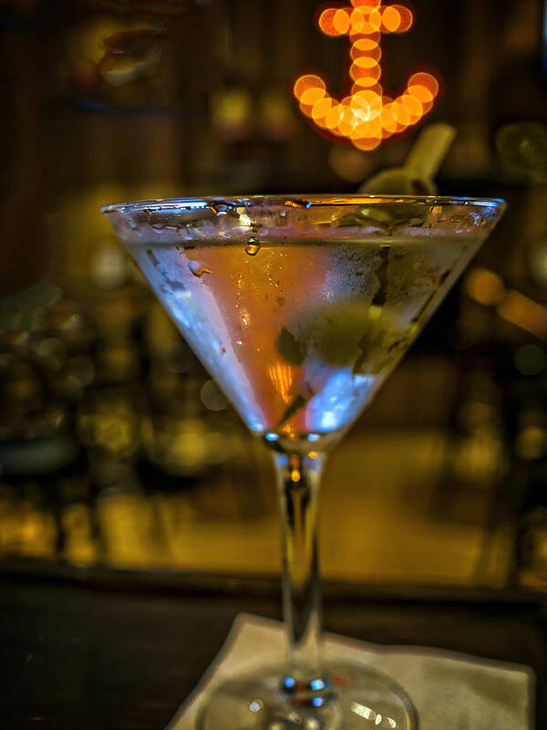 Martini Art Print featuring the photograph Anchor Your Martini by David Kay