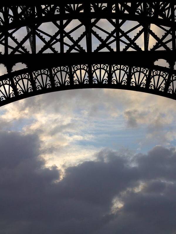Eiffel Art Print featuring the photograph Arch at the Eiffel Tower by Hermes Fine Art