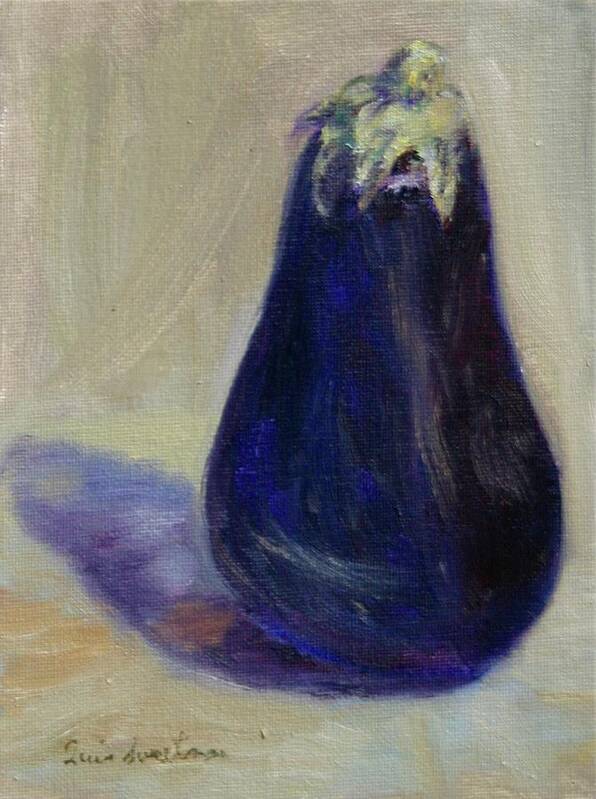 Impressionism Art Print featuring the painting Aubergine by Quin Sweetman