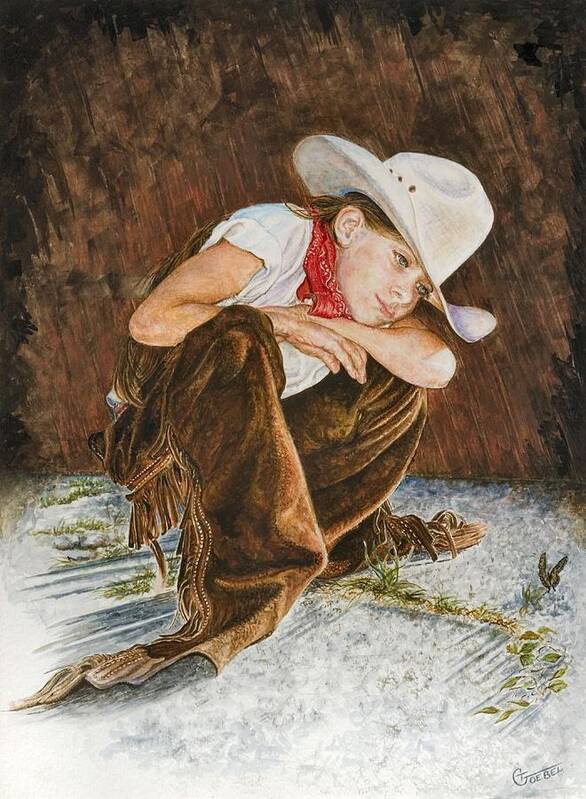 Western Paintings Art Print featuring the painting Bailey by Traci Goebel