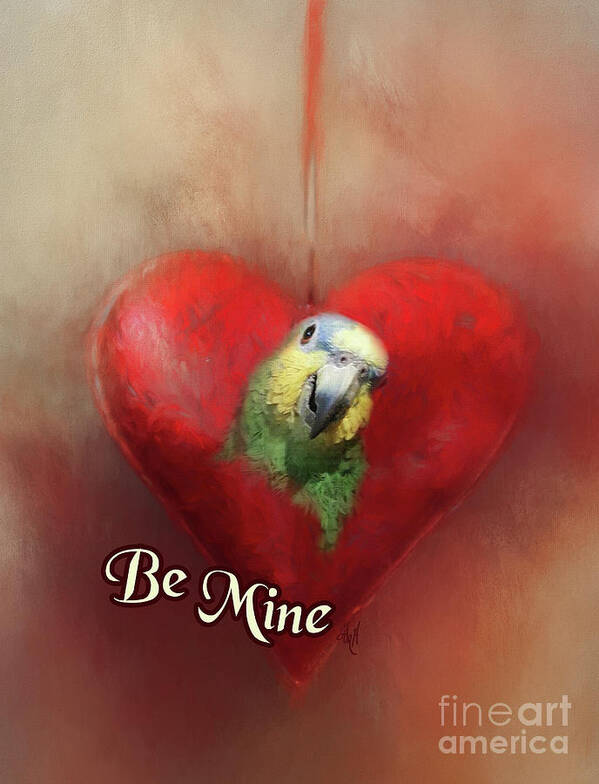Be Mine Art Print featuring the digital art Be Mine by Victoria Harrington