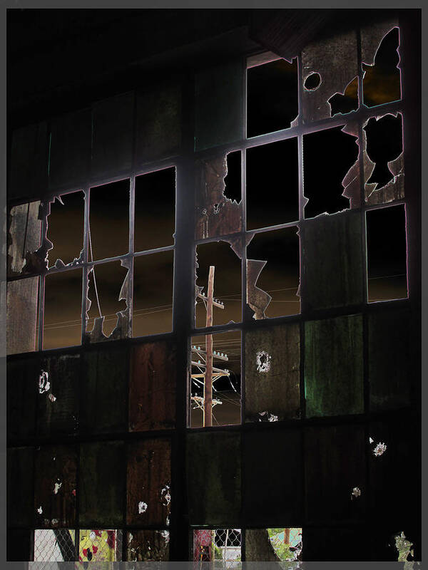  Art Print featuring the photograph Broken Window Images by Feather Redfox