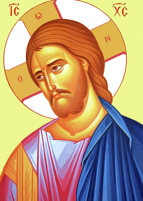 Byzantine Art Art Print featuring the photograph Byzantine Jesus Christ by Munir Alawi