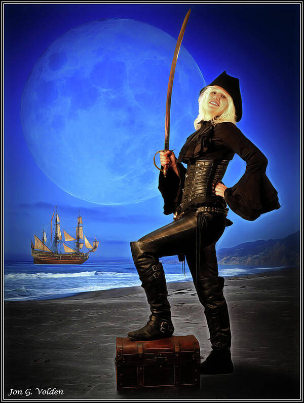 Pirate Art Print featuring the photograph Captain Crystal by Jon Volden