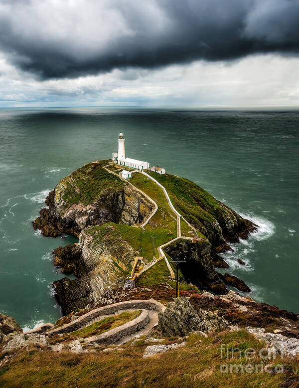 Lighthouse Art Print featuring the photograph Chance of Rain by Adrian Evans