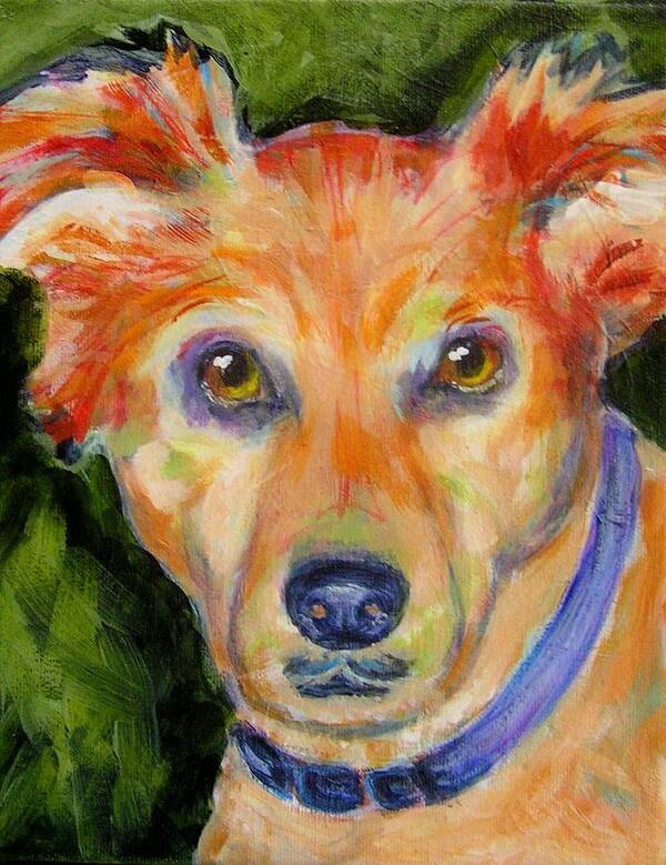 Dogs Art Print featuring the painting Cheyenne by Judy Rogan