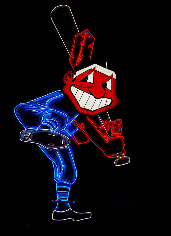 Cleveland Art Print featuring the photograph Chief Wahoo by Stewart Helberg