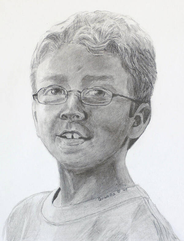 Chris Art Print featuring the drawing Chris Dovick by Quwatha Valentine