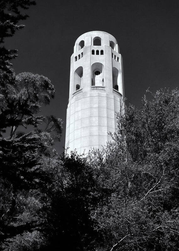 Tower Art Print featuring the photograph Coit Tower by Nicholas Blackwell