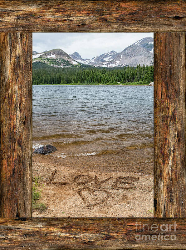 Windows Art Print featuring the photograph Colorado Love Window by James BO Insogna