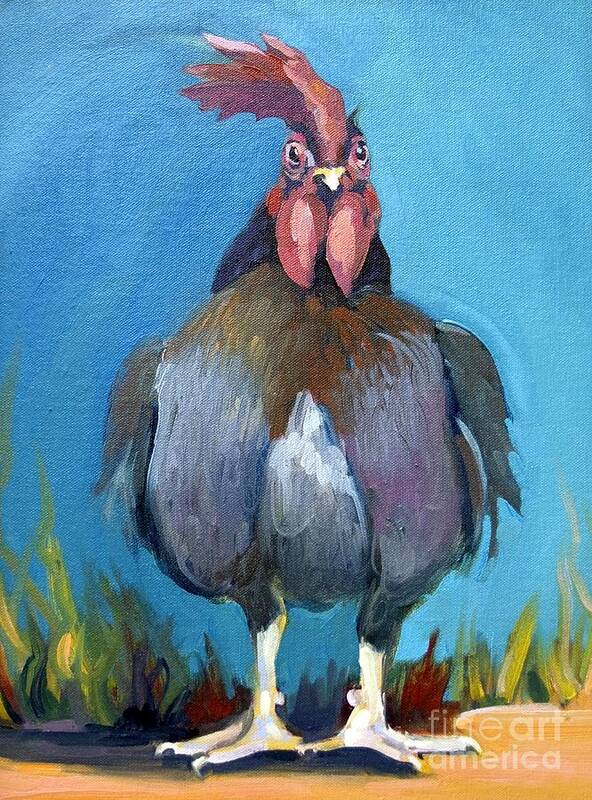 Chicken Art Print featuring the painting Comeback Chicken by Sandra Smith-Dugan