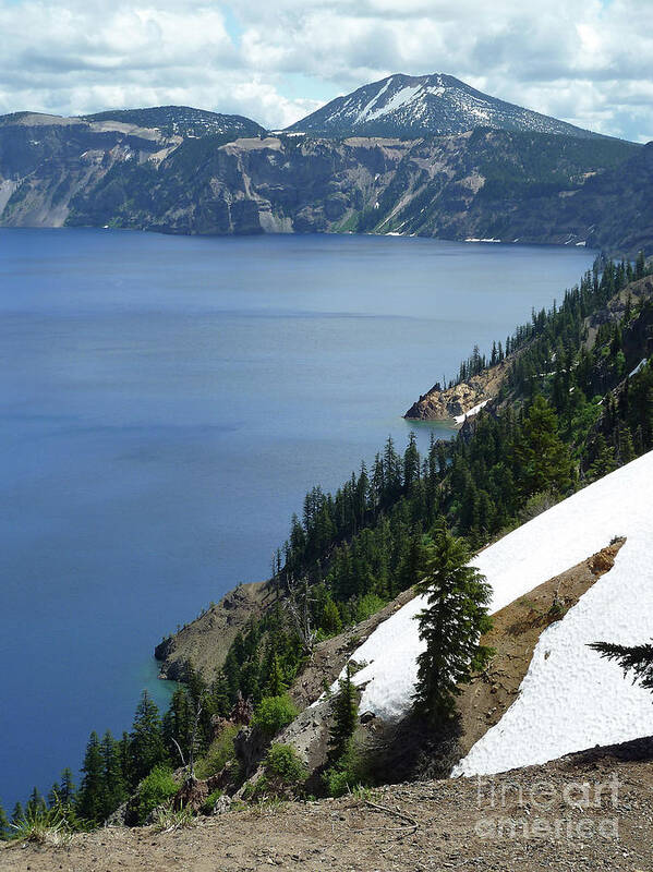 Crater Lake 8 Art Print featuring the photograph Crater Lake 8 by Two Hivelys