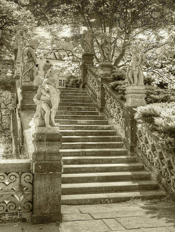  Art Print featuring the photograph Cupids Stairway by Michael Kirk