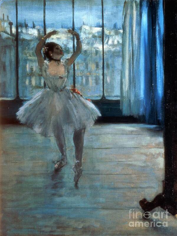 Dancer Art Print featuring the painting Dancer in Front of a Window by Edgar Degas