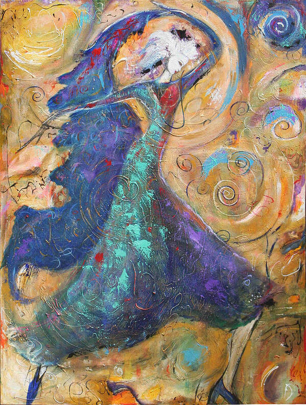 Dancing Girl Art Print featuring the painting Dancing Queen by Lauren Marems