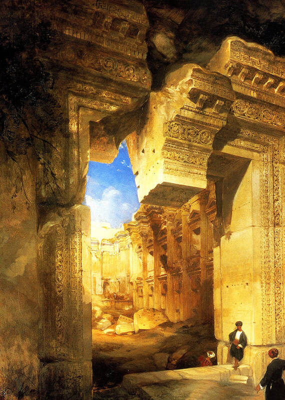 David Roberts Art Print featuring the photograph David Roberts in Egypt by Munir Alawi