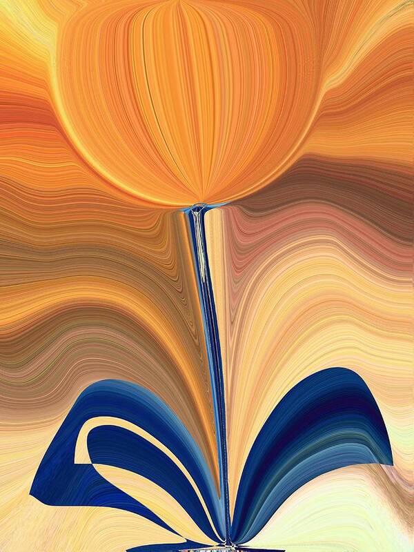 Bloom Art Print featuring the digital art Delighted by Tim Allen