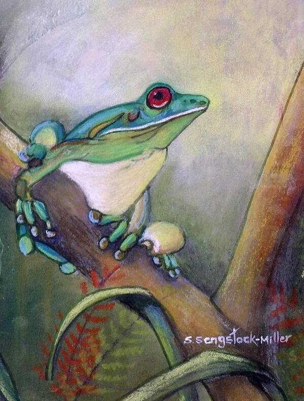 Pastel Painting Art Print featuring the painting Did You Call by Sandra Sengstock-Miller