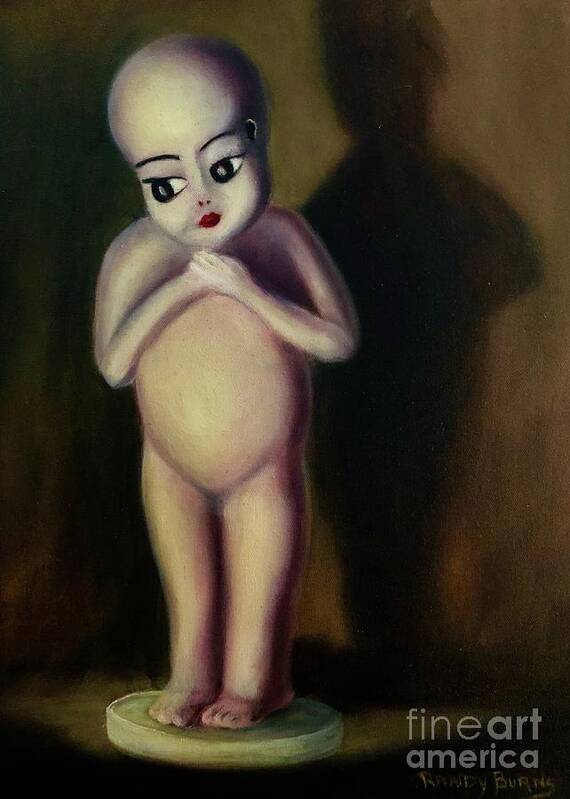 Doll Art Print featuring the painting Dollie by Rand Burns