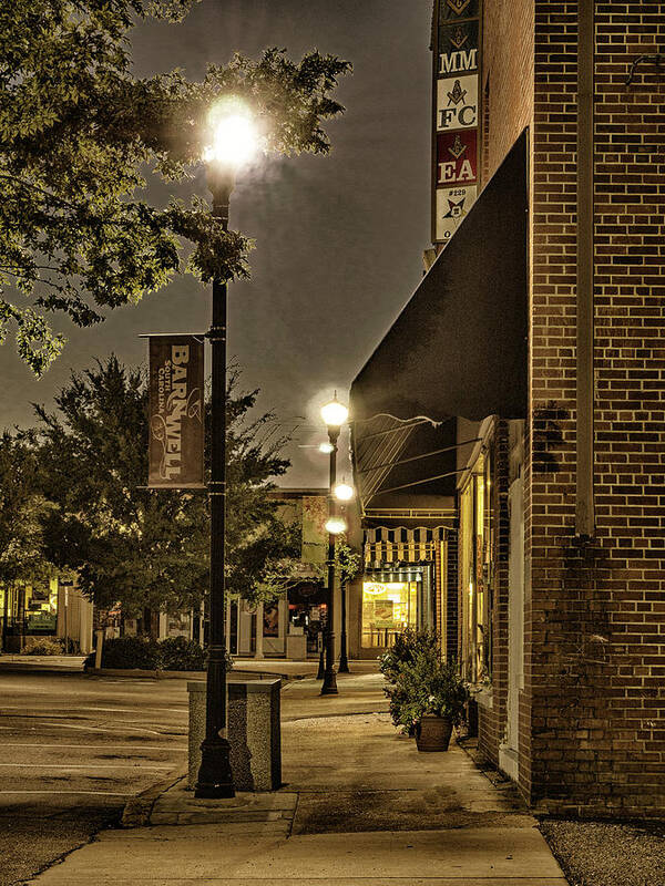 Barnwell Art Print featuring the photograph Dowtown Barnwell by David Palmer