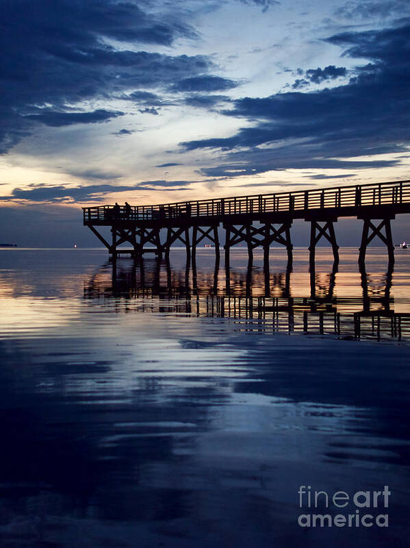 Pier Art Print featuring the photograph Early Risers by Rachel Morrison