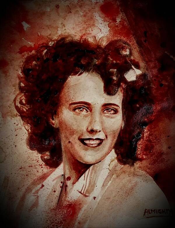 Ryan Almighty Art Print featuring the painting Elizabeth Short by Ryan Almighty